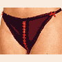 V7063 Sheer Knickers With Cross Stitching